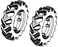 agria Triebräder 4.00-10 AS (Paar) für Einachser 4