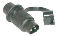 Stecker 3-pol.12V/m.Schutzk./Flachst. gallery