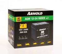 ARNOLD Rasentraktor Batterie AZ104 - AGM 12V 24AH 3
