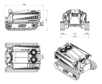 Herkules Raupenträger MultiTec 23 RC 2.0 PRO - Nur Grun