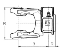 Bondioli&Pavesi Aufsteckgabel S4/104 1-3/8Z6 2