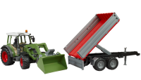 Bruder Fendt Vario 211 mit Frontlader und Bordwandanhän