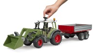Bruder Fendt Vario 211 mit Frontlader und Bordwandanhän