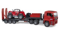 Bruder MAN TGA Tieflader mit Manitou Tel gallery