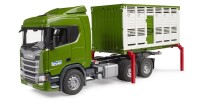 Bruder Scania Super 560R Tiertransport-LKW mit 1 Rind 3