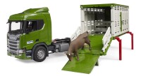 Bruder Scania Super 560R Tiertransport-LKW mit 1 Rind 4