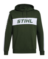 STIHL Hoodie Gr. L COLORBLOCK SLEEVE Gr&uuml;n