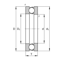 FAG Axialkugellager 40x60x13 3