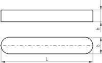 DIN 6885 Passfeder 1