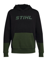 STIHL Hoodie Gr. S COLORBLOCK POCKET Gr&uuml;n