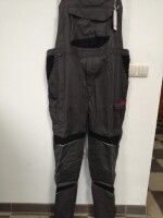 Claas Latzhose grau/schwarz, Gr&ouml;&szlig;e 62