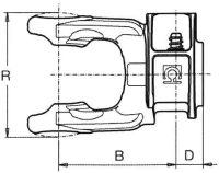 Bondioli & Pavesi Aufsteckgabel S9/108 1-3/8Z6 3