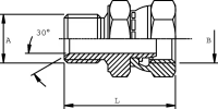 Verbindungsnippel 3/8 BSP 3