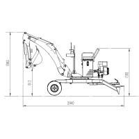 Kellfri Anbaubagger 360 für Quad 4