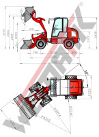Wematik Radlader 811 Plus, Hoflader mit Vollausstattung