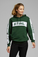 STIHL Hoodie Gr. L COLORBLOCK SLEEVE Grün 3