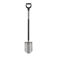 Fiskars Gartenspaten Ergonomic™ grau, spitz 1