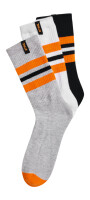 STIHL Socken STRIPES 3er Set Schwarz / Weiß / Grau 5