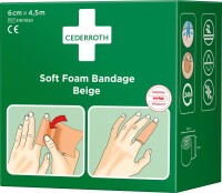 Orkla Schaumbandage, beige, 6cm x 4,5m 4