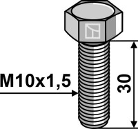 Sechskantschraube M10x1,5x30 ohne Mutter 2