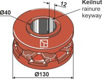 Nusskettenrad Ø130 2