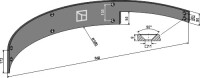 Leitblech 860mm - links 2