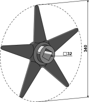 Krümelstern Ø340mm 2