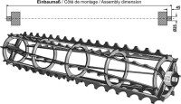 Krümlerwalzen mit Welle Ø25 - 132