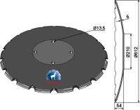Gezahnte Scheibe Ø612x6 2