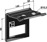 Halter für Zinken 100x16 2