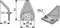 Futtermischwagenmesser, rechts 2