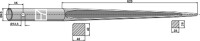 Frontladerzinken 1250mm 2