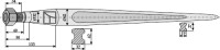 Frontladerzinken 1200mm 2