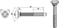 Pflugschraube 7/16"x96 2