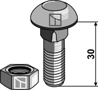 Schraube - M12x1,75x30 - 10.9