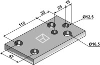 Halteplatte 170x10x100 2
