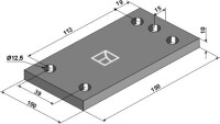 Halteplatte 150x10x100 2