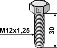 Schraube M12x1,25 - Verzinkt - 10.9