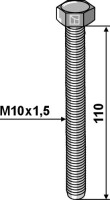 Schraube M10x1,5 - Verzinkt - 8.8