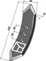 Grubberschar 420mm 2