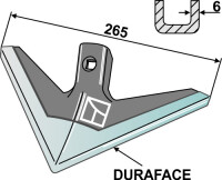 Gänsefussschar 265mm - DURAFACE 2