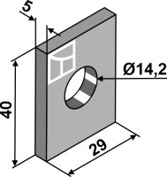 Zwischenplatte Ø14,2 2