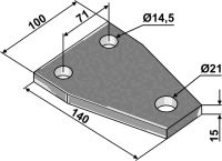 Platte 140x15x100 2