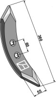 Grubberschar 360mm 2