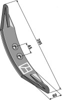 Grubberschar 395mm 2