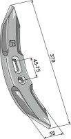 Grubberschar 370mm 2