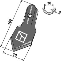 Standard-Schar K46 70mm 2