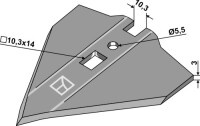 Hackschar 100mm 2