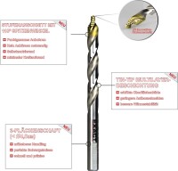 Exact Spiralbohrersatz HSS-G STEPTECH, 19-teilig DIN338 118&