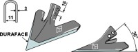 Hackschar 180mm - DURAFACE 2